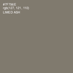 #7F796E - Limed Ash Color Image